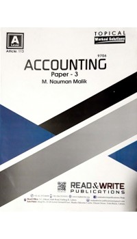 A/L A2 - Levels Accounting Paper  - 3 Article No. 113